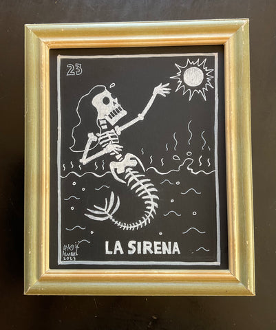 6 LA SIRENA (The Mermaid) / La Sirena del Global Warming by artist Lalo Alcaraz