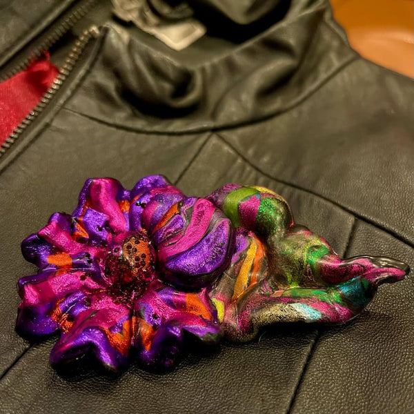 THE HOLIDAY BROOCH COLLECTION: Purple Reign by artist Eden Folwell