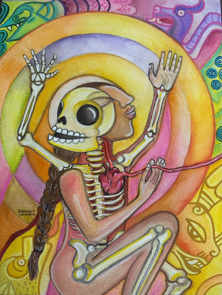 X is for X-ray by artist Brenda Paola Gómez