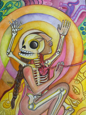 X is for X-ray by artist Brenda Paola Gómez