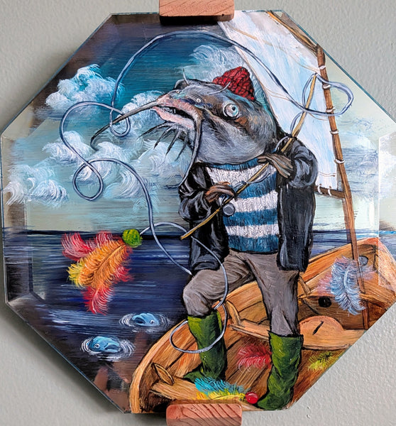 CATFISHIN' by artist Diana Hartman