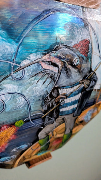 CATFISHIN' by artist Diana Hartman