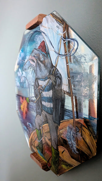 CATFISHIN' by artist Diana Hartman