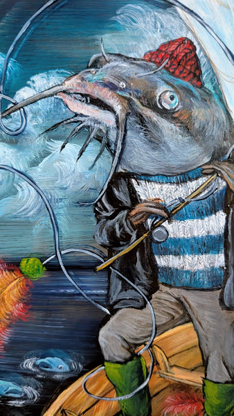 CATFISHIN' by artist Diana Hartman