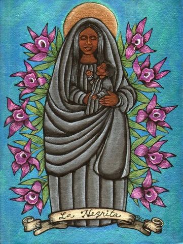 26 EL NEGRITO (The Negro/La Negrita de Cartago, Patron Saint of Costa Rica) by artist Pamela Enriquez-Courts