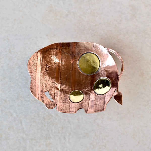 HEFFY THE CIRCUS ELEPHANT trinket dish by artist Chloe Kono of Chloeography