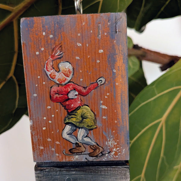 SHRIMP ON ICE ornament by Diana Hartman