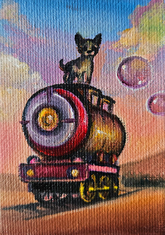 94 EL FERROCARRIL (The Railroad) by artist Veronica Jaeger