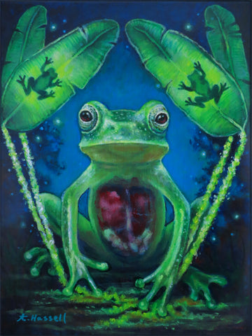 F is for Frog, but We Call it Magic by artist Annette Hassell