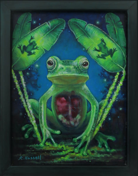 F is for Frog, but We Call it Magic by artist Annette Hassell