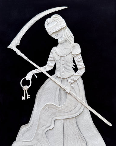 14 LA MUERTE (Death) by artist Ivonne García