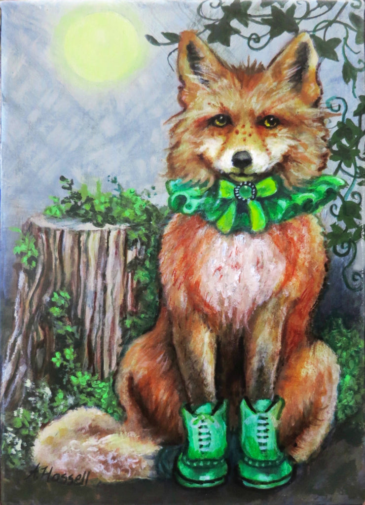 GREEN BOOTS by artist Annette Hassell