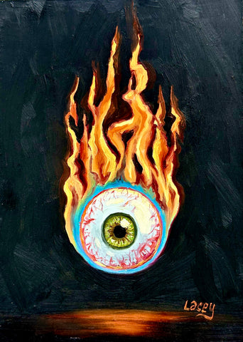 E is for Eyeball by artist Lacey Bryant
