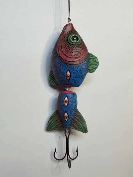 HERE FISHY FISHY ornament 2 by artist Samantha Jane Mullen