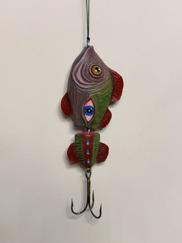 HERE FISHY FISHY ornament 1 by artist Samantha Jane Mullen