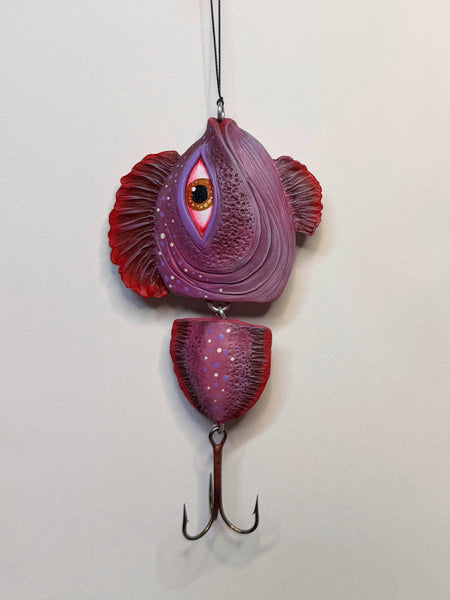 HERE FISHY FISHY ornament 3 by artist Samantha Jane Mullen