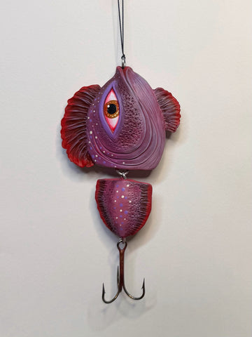 HERE FISHY FISHY ornament 3 by artist Samantha Jane Mullen