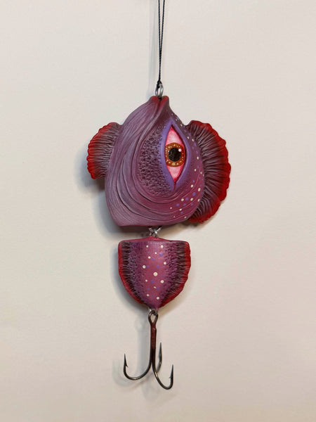 HERE FISHY FISHY ornament 3 by artist Samantha Jane Mullen