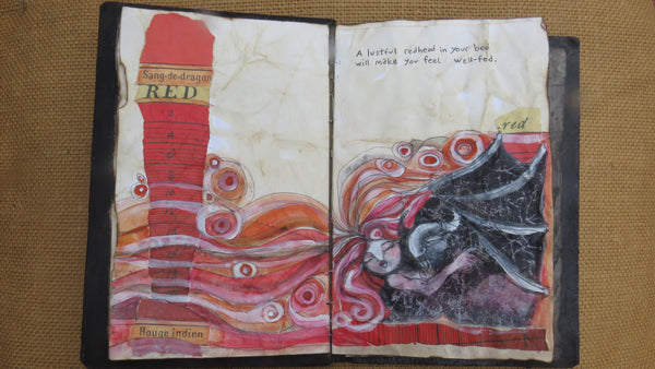 KEEPER OF THE COLORS by artist Patricia Krebs (one of a kind book)