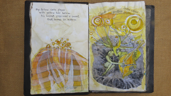 KEEPER OF THE COLORS by artist Patricia Krebs (one of a kind book)