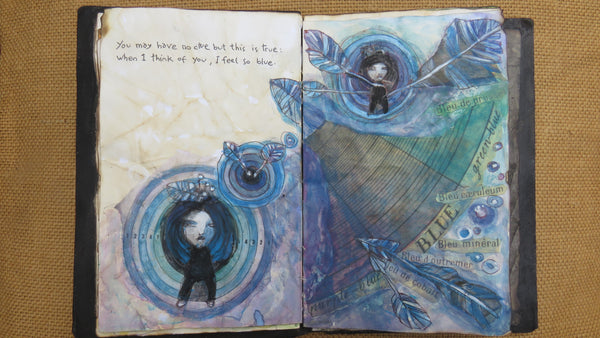 KEEPER OF THE COLORS by artist Patricia Krebs (one of a kind book)