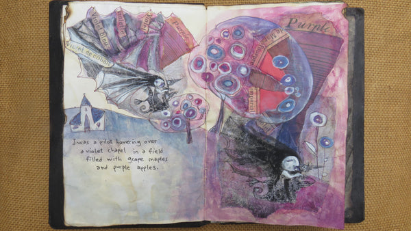 KEEPER OF THE COLORS by artist Patricia Krebs (one of a kind book)