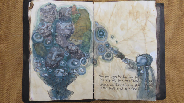 KEEPER OF THE COLORS by artist Patricia Krebs (one of a kind book)