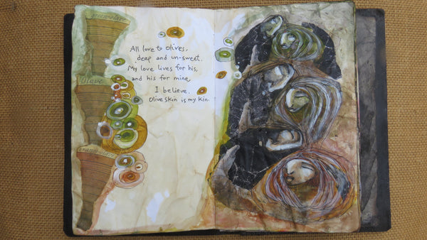 KEEPER OF THE COLORS by artist Patricia Krebs (one of a kind book)