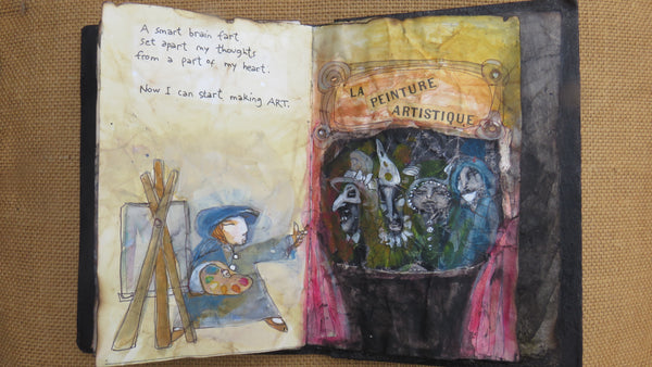 KEEPER OF THE COLORS by artist Patricia Krebs (one of a kind book)