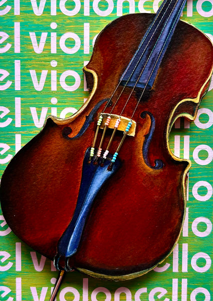 18 EL VIOLONCELLO (The Cello) by artist Sarah Polzin