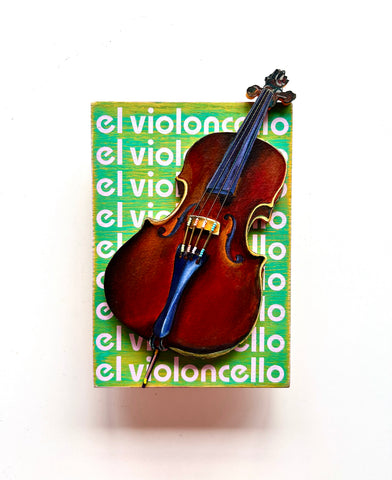18 EL VIOLONCELLO (The Cello) by artist Sarah Polzin