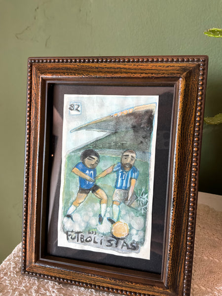 82 LOS FUTBOLISTAS (The Soccer Players) by artist Patricia Krebs