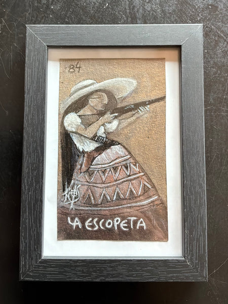 84 LA ESCOPETA (The Shotgun) by artist Patricia Krebs