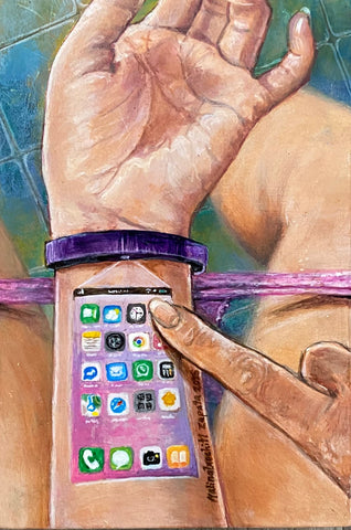 83 EL TELEFONO (The Telephone) by artist Gabriela Zapata