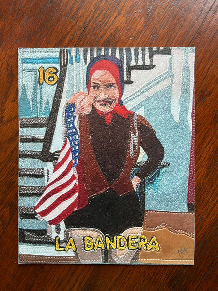 16 LA BANDERA (The Flag) / Edie's Flag LIMITED EDITION VINYL PRINT by artist Lori Herbst