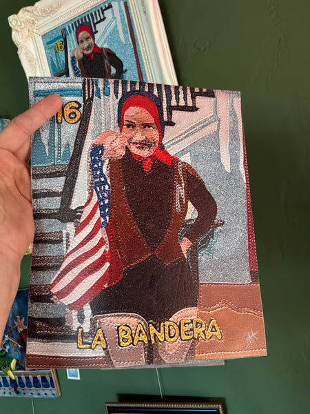 16 LA BANDERA (The Flag) / Edie's Flag LIMITED EDITION VINYL PRINT by artist Lori Herbst