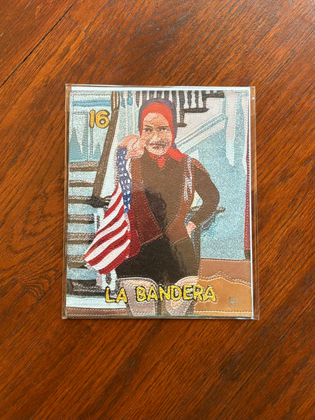 16 LA BANDERA (The Flag) / Edie's Flag LIMITED EDITION VINYL PRINT by artist Lori Herbst