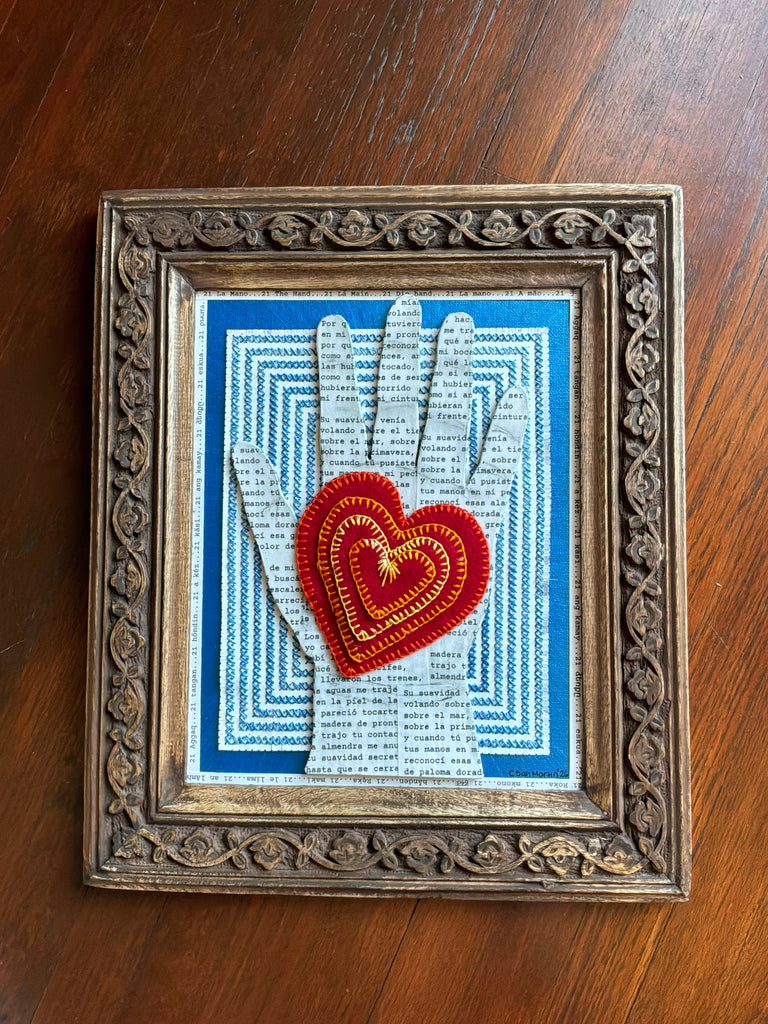 21 LA MANO (The Hand) /Con Mi Corázon by artist Carla San Martín