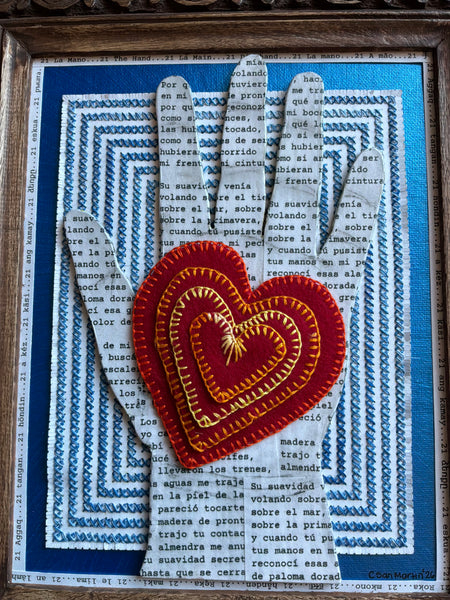 21 LA MANO (The Hand) /Con Mi Corázon by artist Carla San Martín
