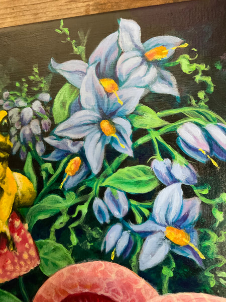 FROGGY'S GARDEN by artist Annette Hassell