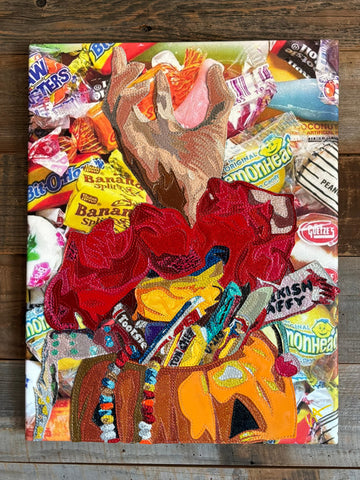 Q is for Quicksand by artist Lori Herbst