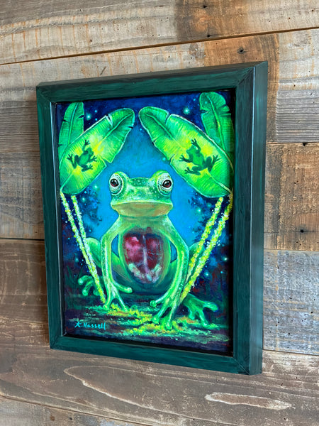 F is for Frog, but We Call it Magic by artist Annette Hassell