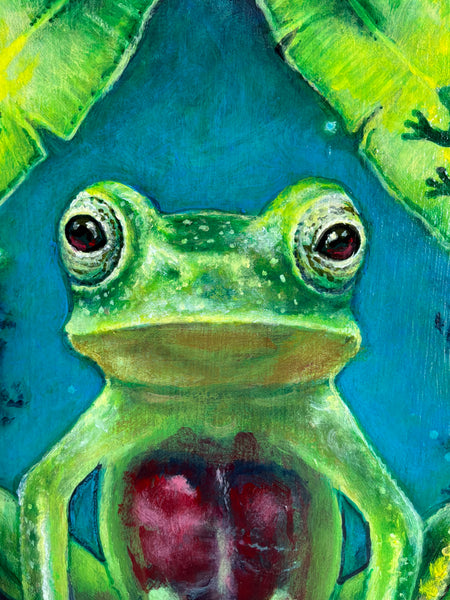 F is for Frog, but We Call it Magic by artist Annette Hassell