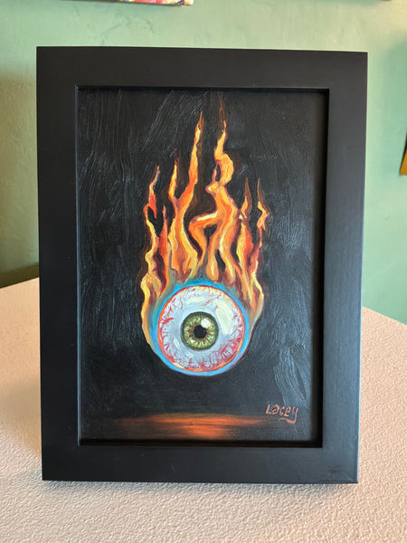 E is for Eyeball by artist Lacey Bryant