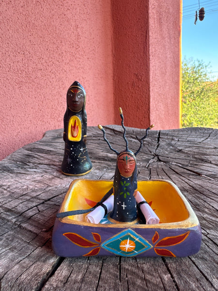KEEPER OF THE COSMIC FLAME by artist Phoenix Glass