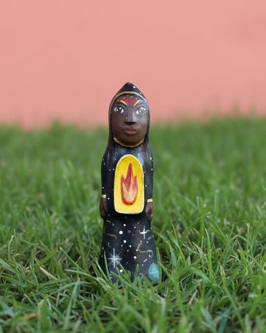 KEEPER OF THE COSMIC FLAME by artist Phoenix Glass