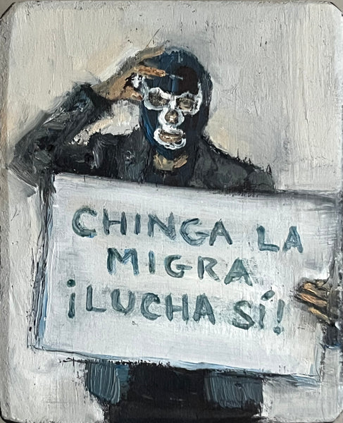 CHINGA LA MIGRA by artist Athanasia Nancy Koutsouflakis