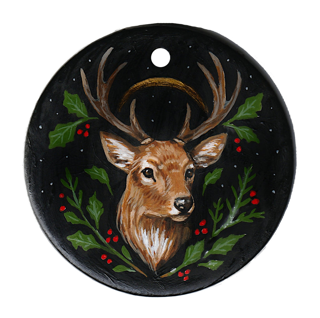 BUCK ornament by artist Chrystal Dawn