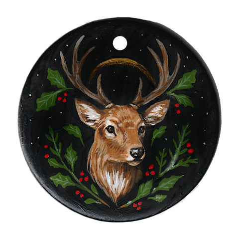 BUCK ornament by artist Chrystal Dawn