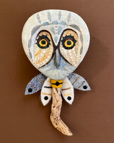 OWL MASK 21  by artist Ulla Anobile